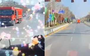 消防员归队途中调头赶赴下一火场：去得义无反顾，必将披光而回！