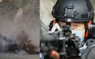 躲在墙后面就安全了？国产12.7毫米重机枪打爆砖墙，瞬间爆裂