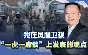 我在凤凰卫视“一虎一席谈”上发表的观点