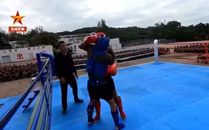 驻港部队热血搏击现场