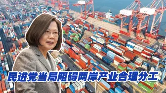 民进党当局对大陆维持贸易壁垒，谢楠：阻碍两岸产业合理分工