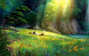 “森林的尽头，住着光的神明”