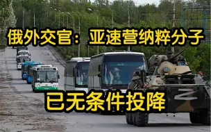 俄外交官：同一信息用英语表达竟有这么多方式 一句话概括就是“亚速营纳粹分子已无条件投降”