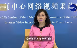CGTN专访全国政协委员陈清霞 “城镇新增就业1100万人令我印象深刻”