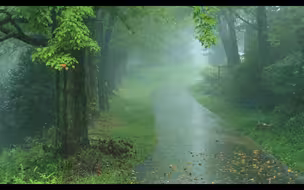 “下雨天总是会让人感到安心”