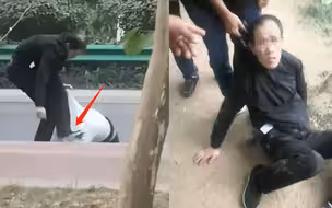 醉汉嫌女子躲酒味，看不过眼对她拳打脚踢后被拘