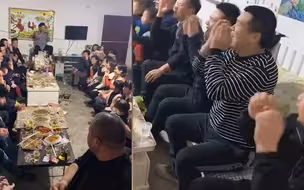 过年回家齐聚一堂 一屋子人伴着音乐热闹对歌 网友表示十分羡慕