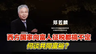 郑若麟：西方国家向富人征税都搞不定，何谈共同富裕？