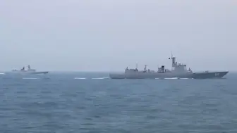东部战区在台海方向进行联合战备警巡，歼-16D投入实战化训练