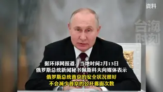 佩斯科夫：普京的安全状况很好，不会减少公开露面次数