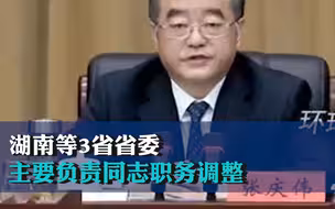 湖南等3省省委主要负责同志职务调整