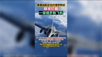 英德战机在北约领空附近联合拦截一架俄罗斯飞机