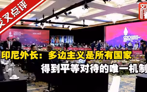 G20外长会议召开 印尼外长：多边主义是所有国家得到平等对待的唯一机制