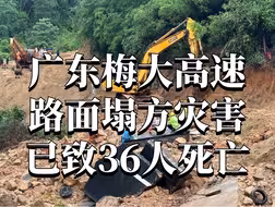 新华社消息｜广东梅大高速路面塌方灾害已致36人死亡