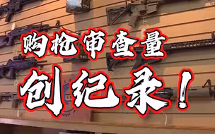 22年来最高！美国购枪申请审查量创纪录