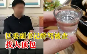 区委副书记醉驾被查找人顶包：给予开除党籍、政务撤职处分