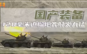 120毫米迫榴炮齐射火力有多猛？目标直接被炸消失！