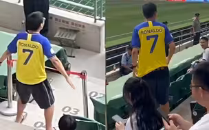 真勇！C罗球迷现身新工体 挑衅全场遭“蓝白海洋”一阵狂嘘