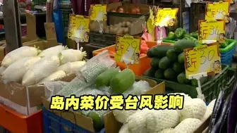 台风“杜苏芮”来袭，岛内菜价受影响，青葱每斤破百元新台币