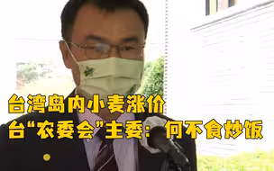 岛内小麦涨价，陈吉仲呼吁民众多吃炒饭被嘲何不食肉糜