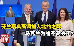 芬兰瑞典“喜气洋洋”高调加入北约之际，乌克兰为啥不高兴了？