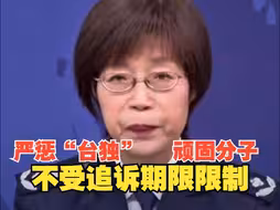 严惩“台独”顽固分子不受追诉期限限制
