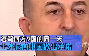 怒骂西方9国的同一天，土耳其外长打电话向中国做出明确承诺