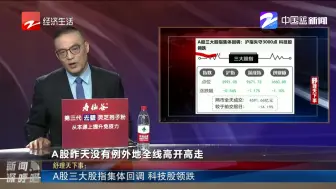 A股三大股指集体回调  科技股领跌