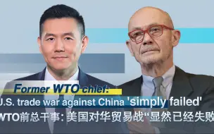 WTO前总干事：美国对华贸易战“显然已经失败”