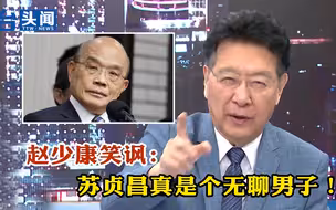 赵少康笑讽：苏贞昌真是个无聊男子！