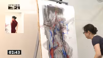 大神流动的速写，永山裕子ATELIER21画室6分钟水彩流动速写挑战