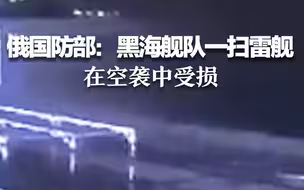 俄国防部：黑海舰队一扫雷舰在空袭中受损