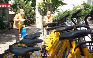 上海街头的共享单车：特殊时期出行首选，等待城市活力归来