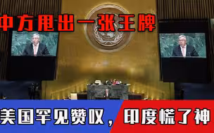 中国向全世界做出重要承诺，美国罕见表示支持，印度这下慌了神