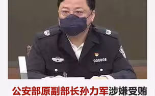 公安部原副部长孙力军涉嫌受贿、操纵证券市场、非法持有枪支被提起公诉