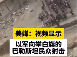 美媒：视频显示，以军向举白旗的巴勒斯坦民众射击