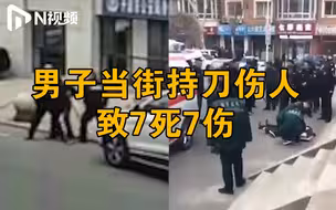 辽宁开原通报男子持刀致7死7伤：一民警受伤，嫌疑人被抓获