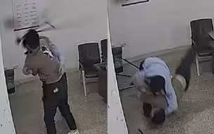 男子派出所内发酒疯 辅警：一个过肩摔教你做人！