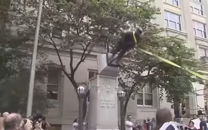 拆雕像事件继续发酵 反对者强拆邦联士兵纪念碑