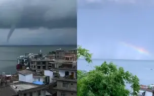 大理洱海上空惊现“龙吸水” 细雨过后现绝美彩虹 网友纷纷围观刷屏