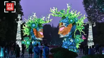 先睹为快：三星堆奇妙夜造梦幻光影  漫步灯展叩开“古蜀之门”
