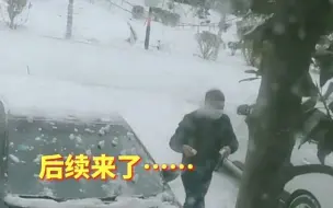 下雪后车上“长满“雪鸭子 后续：没丢，轻轻放在一边