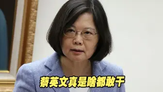 蔡英文真是啥都敢干，所作所为已令岛内民怨沸腾！