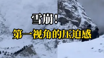 新疆一冰川公园突发雪崩，山谷被瞬间“吞没”！，路人奔走躲避
