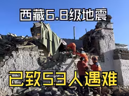 西藏6.8级地震已致53人遇难，当地居民讲述地震发生时状况：就像坐飞机时遇到气流在震