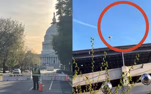 虚惊一场！演示跳伞降落到棒球赛场触发警报，美国国会紧急疏散