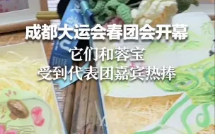 成都大运会春团会开幕 它们和蓉宝受到代表团嘉宾热捧