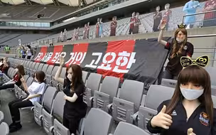 韩国球赛上用