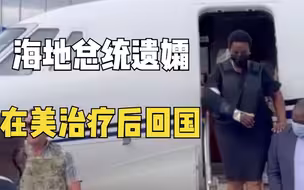 海地总统遗孀在美治疗后回国
