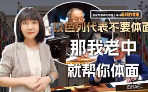 乱喷妇女的以色列代表，撞上了长城，你不要体面？我老中帮你体面